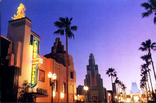 Sunset over Hollywood Boulevard