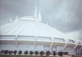 Space Mountain from outside the berm 