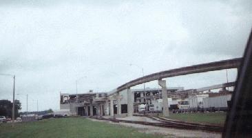 Monorail Parking and the train shed 