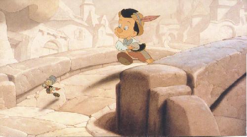 70101-500 (21K) Jiminy Cricket and Pinocchio