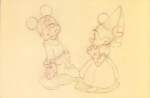 70112-500 (15K) Tailor Mickey and Damsel Minnie